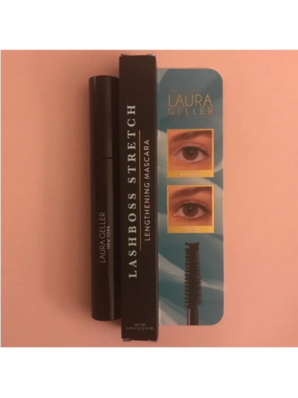 Laura Geller Beauty LashBOSS Stretch Lengthening Mascara Black 0.29 fl oz/8.5 ml